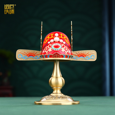 黄铜《状元帽》摆件金榜题名