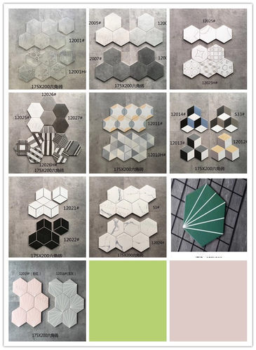 彩色几何花砖素材模板 彩色几何花砖图片下载 小麦优选