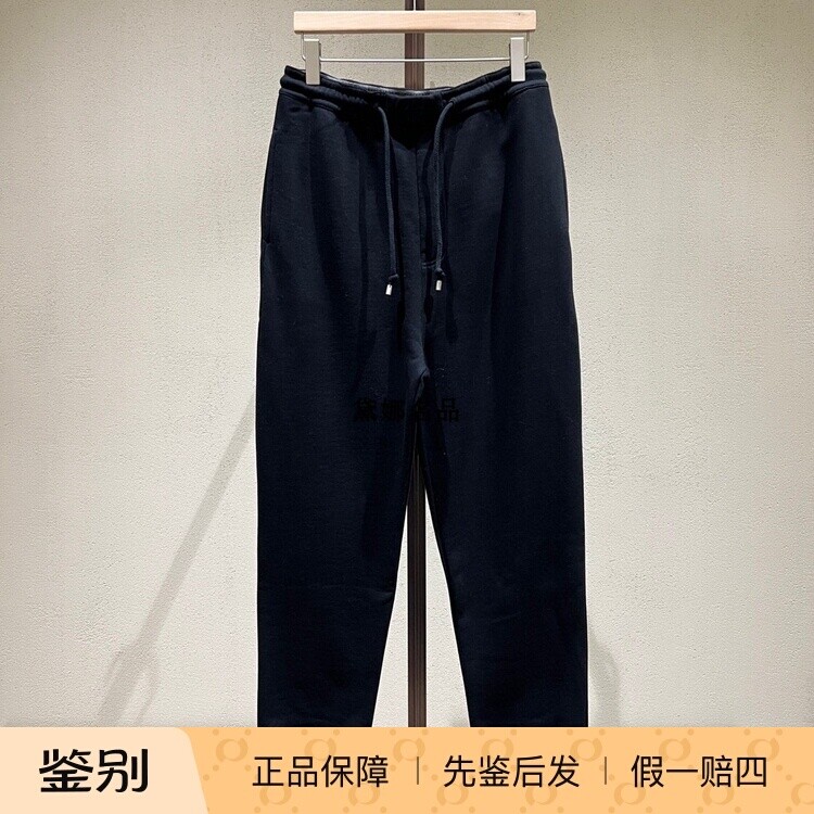 正品现货 Loewe 24秋冬男士刺绣LOGO纯棉抽绳运动裤 H526Y1JX03