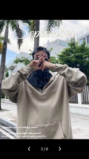 Fear God 7th FG50021FLC 正品 主线半拉链渐变色带帽卫衣 现货