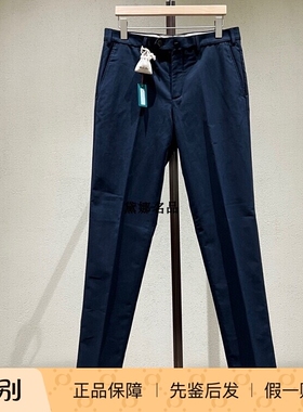 正品现货 Loro Piana 25春夏男士弹力棉修身商务休闲长裤 FAO8422