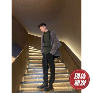 Owens Rick 主线 21FW RU02A5782 正品 皮毛一体羊毛连帽外套 现货