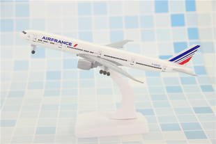 300ER法国航空客机礼品摆件带轮1：400合金航模 飞机模型波音B777