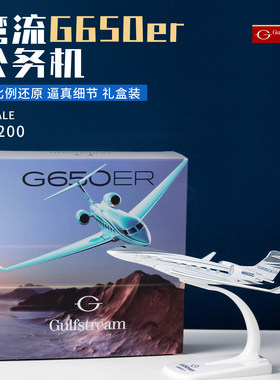 合金实心航模公务机客机飞机模型