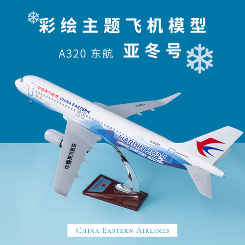 空客A320东航亚冬号彩绘客机模型