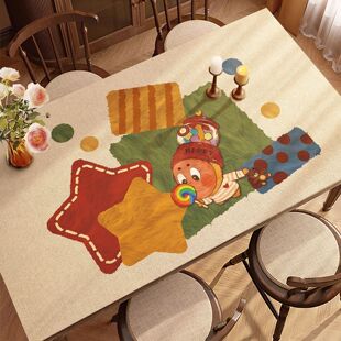 多巴胺pvc餐桌垫防水防油茶几垫防烫免洗可擦桌面保护垫子可裁剪