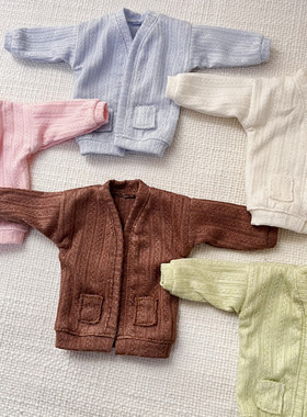 特价回馈blythe licca ob24可儿娃娃 mmk提花纹针织长款森系开衫