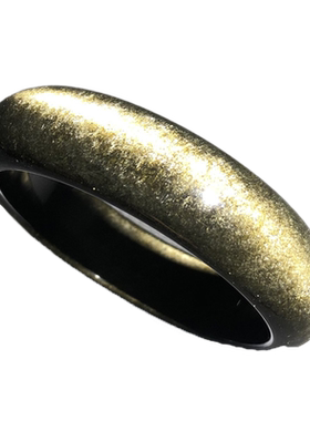 天然黑曜岩双彩眼手镯