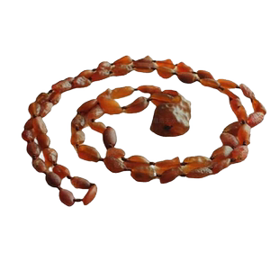 水玉冰魄天然红玛瑙项链 阿拉善原石毛衣链长链 籽玛瑙毛衣链