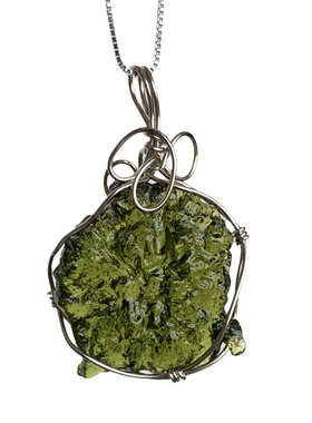 天然捷克陨石吊坠挂件