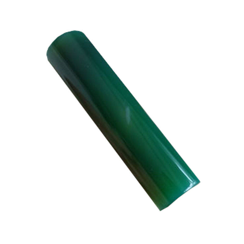 天然绿玛瑙印章石原石包刻