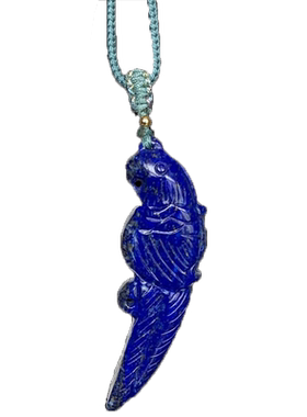 天然阿富汗青金石佛头雕刻吊坠