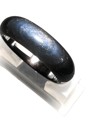 蓝金砂天然金曜石蓝光手镯