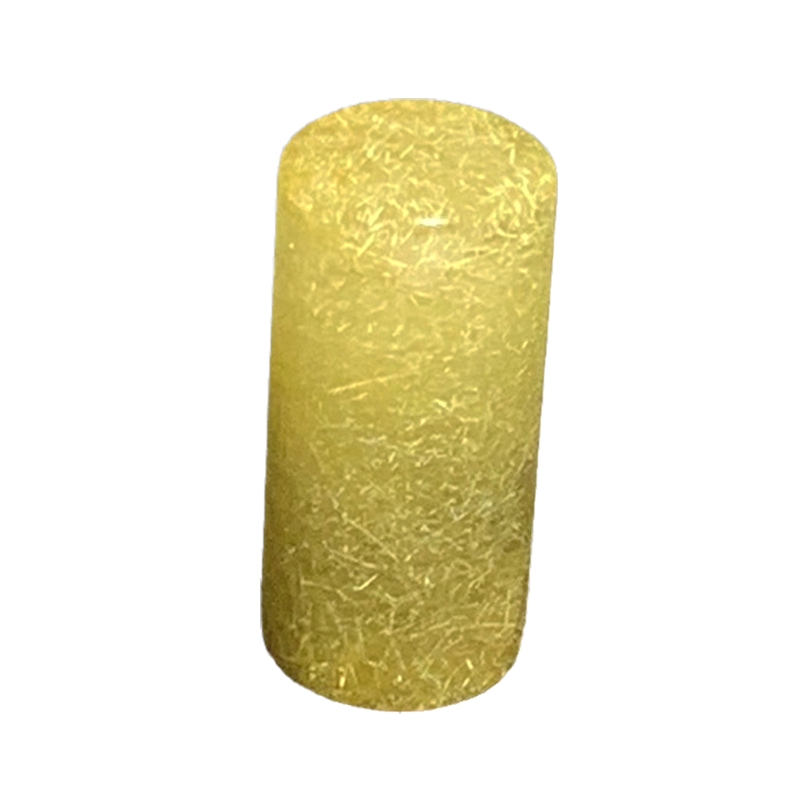 天然金发晶圆章小巧书画随身挂件
