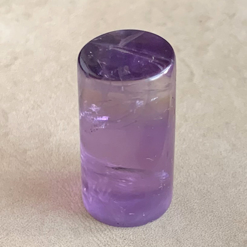 水玉冰魄天然紫水晶圆形方形印章 私章 水晶姓名章 闲章 书画章