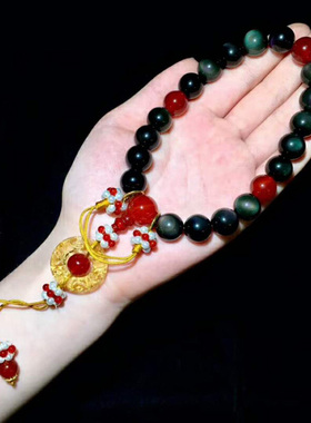 水玉冰魄黑曜石手链18延禧攻略