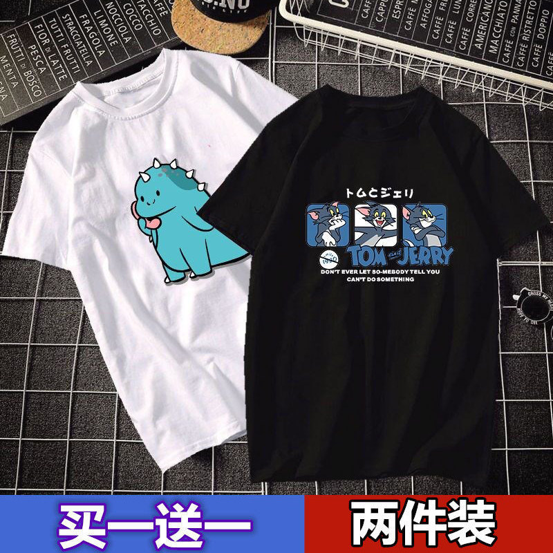 青少年宽松半袖内衣服图片