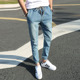 天天特价 地摊货折800 便宜好货 九块九男装 潮流9分牛仔裤 包邮 9.9元
