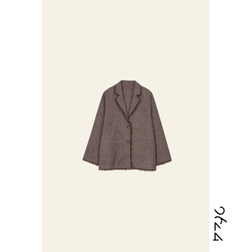 新款可可棕开衫63LS8880