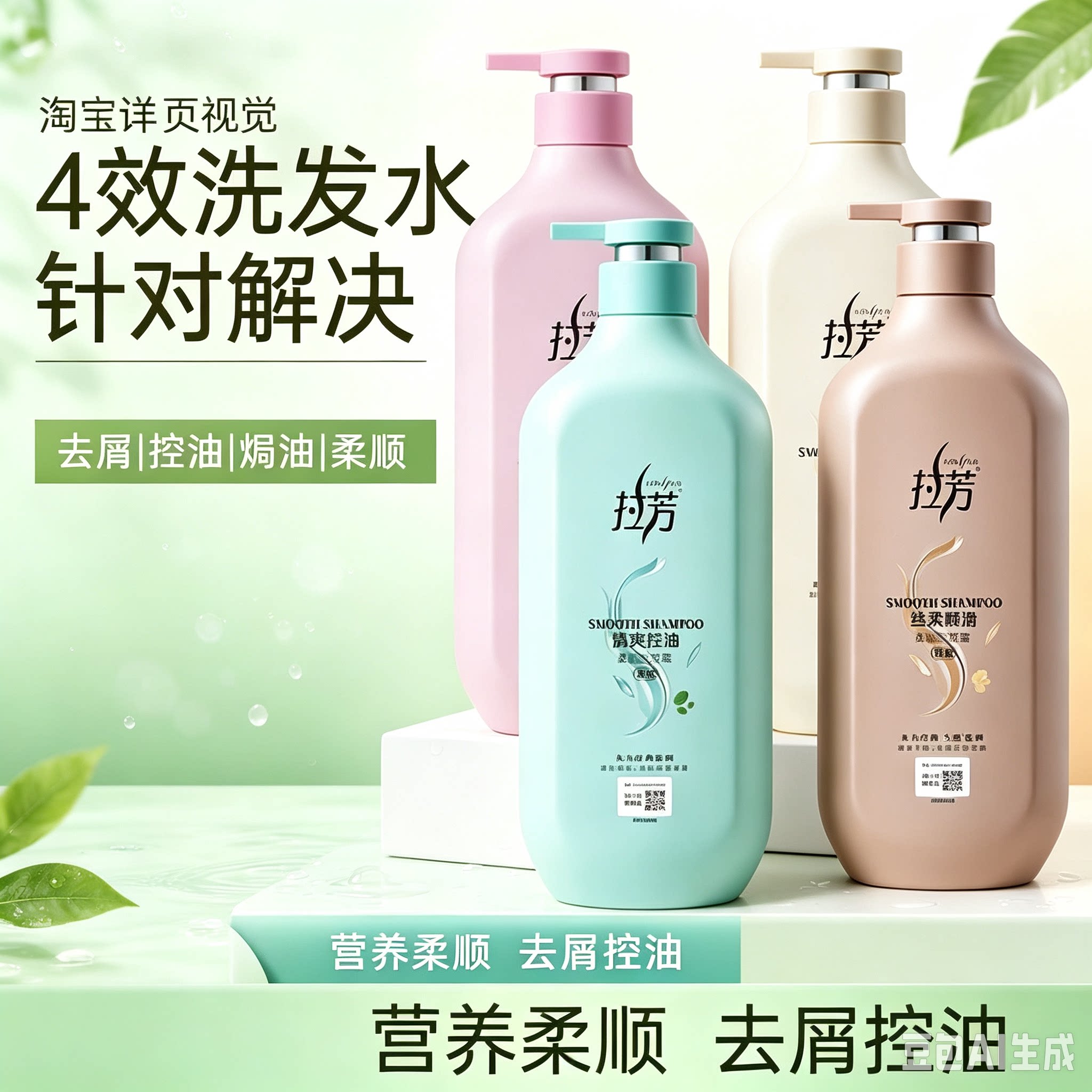 拉芳控油蓬松柔顺焗油顺滑留香