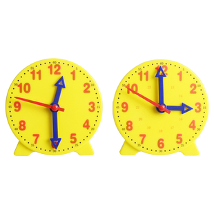 钟表模型钟面模型8cm10cm12cm儿童时钟学生用两针联动两针非联动三针联动非联动小学数学教学教具认识时间