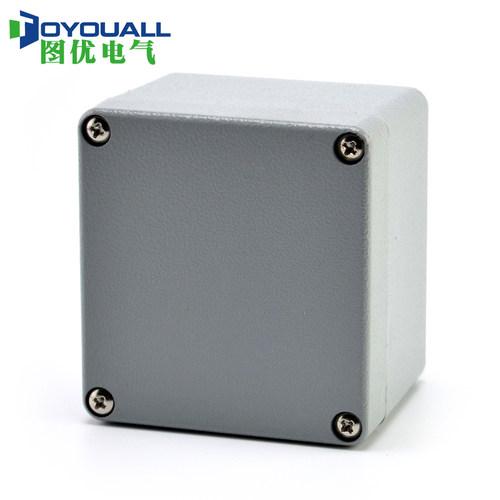 图优80*75*60铸铝防水按钮开关盒电缆分线盒户外防雨接线盒电源盒