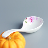 骨瓷大汤勺家用厨具大调羹陶瓷长柄勺子粥勺大玛戈大号稀饭勺子