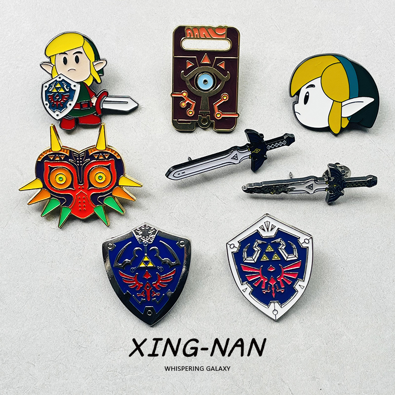 塞尔达传说旷野之息金属徽章胸针