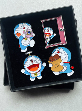 可爱哆啦a梦胸针日系动漫卡通个性百搭别针徽章学生书包配饰品女
