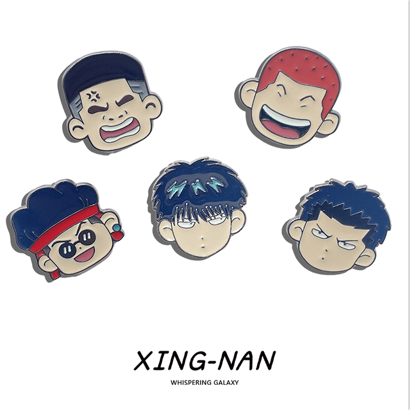 灌篮高手流川枫卡通动漫金属胸针