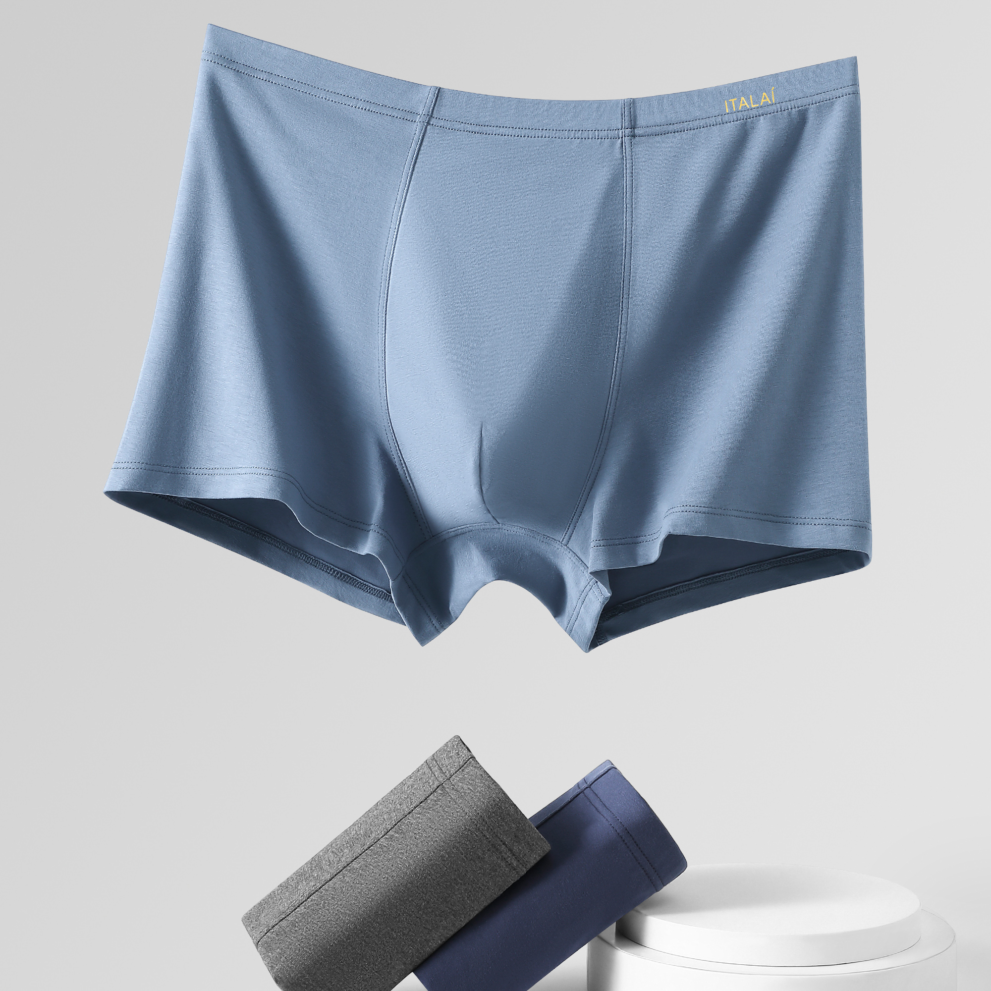 意大莱男士棉加莱卡内裤