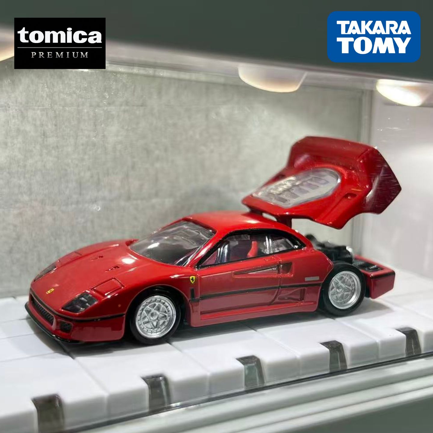日本进口TMKARA多美卡黑盒旗舰版TP31法拉利F40合金车模玩具收藏