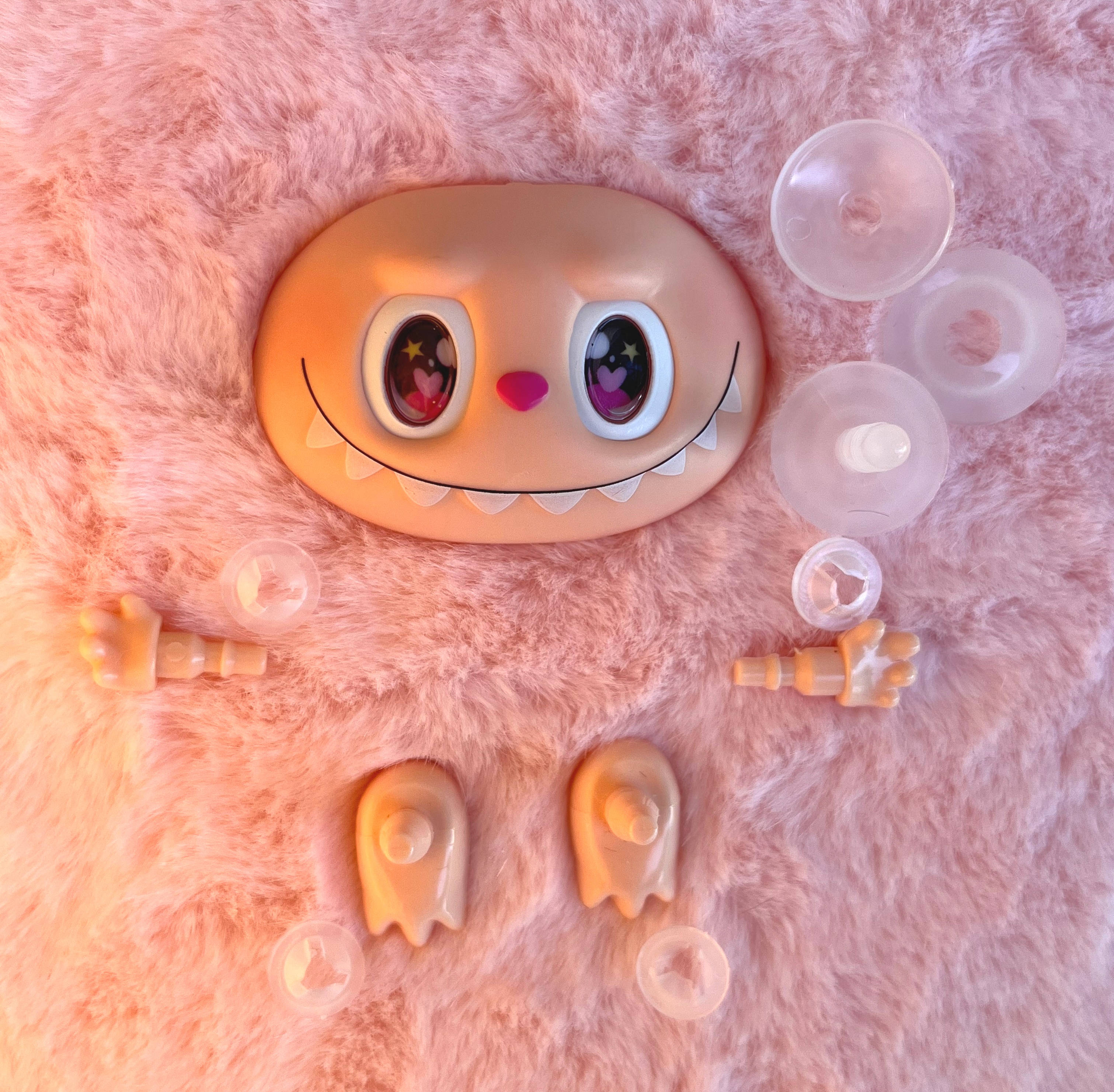 非成品拉布布改娃材料包拉布布搪胶脸拉布布皮脸配件手脚