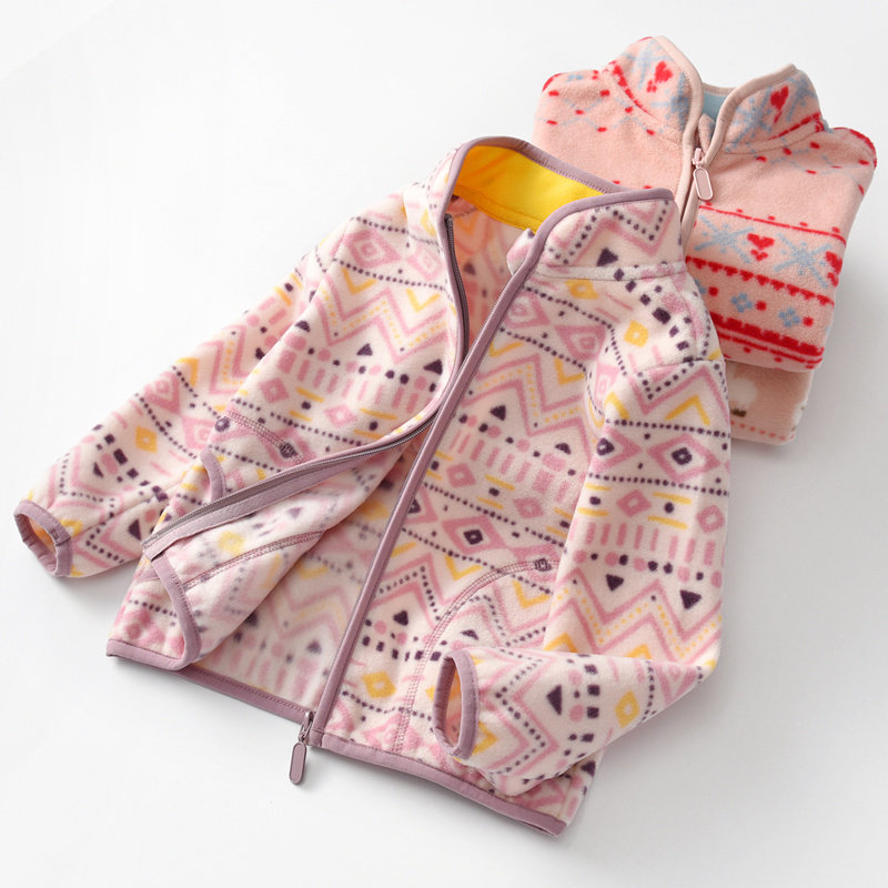 女童摇粒绒外套秋季新款宝宝抓绒卫衣女孩秋冬装夹克上衣洋气童装,童装/婴儿装/亲子装,普通外套,淘宝优惠券,粉丝福利购,淘宝优惠卷