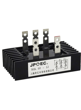 SQL60-12 SQL16-12 60A1200V三相整流桥自带散热器 上海奇亿JPEC