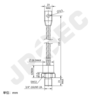 M9661-36 IR型大功率螺栓式整流二极管DO-205AB DO-9外形