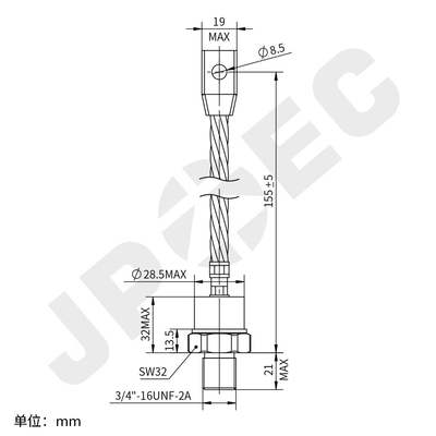 M9661-36 IR型大功率螺栓式整流二极管DO-205AB DO-9外形