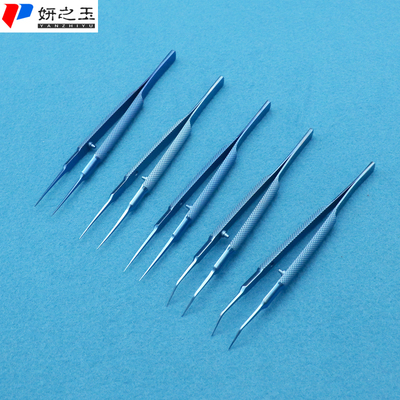 钛合金圆柄显微镊子眼科器械双眼皮口腔钛合金工具医用