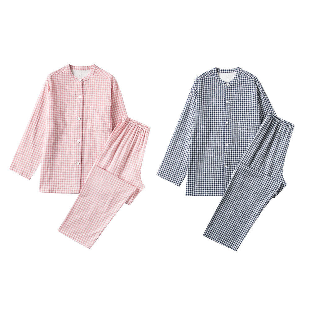 日式良品春夏情侣家居服套装