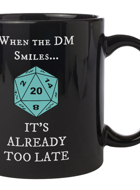 龙与地下城DND陶瓷咖啡马克杯子DM骰子Dungeons and Dragons Mug