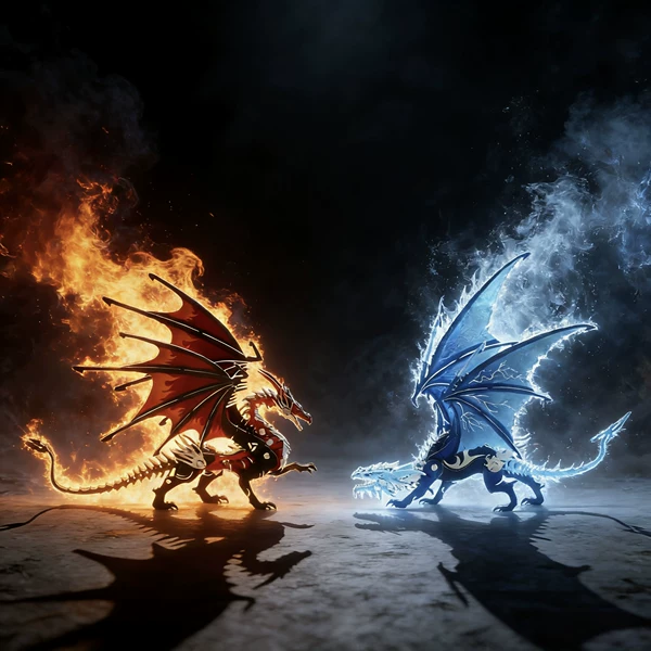 钢魔兽新品彩色冰龙喷火龙机械金属diy拼装模型手工拼图立体男礼