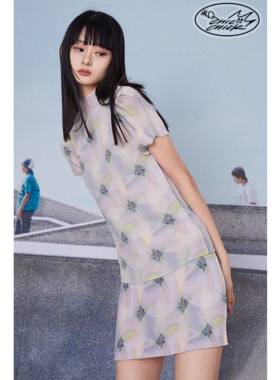 ChicChick时髦小鸡vol12复古万花筒印花三宅风手工压褶短袖上衣