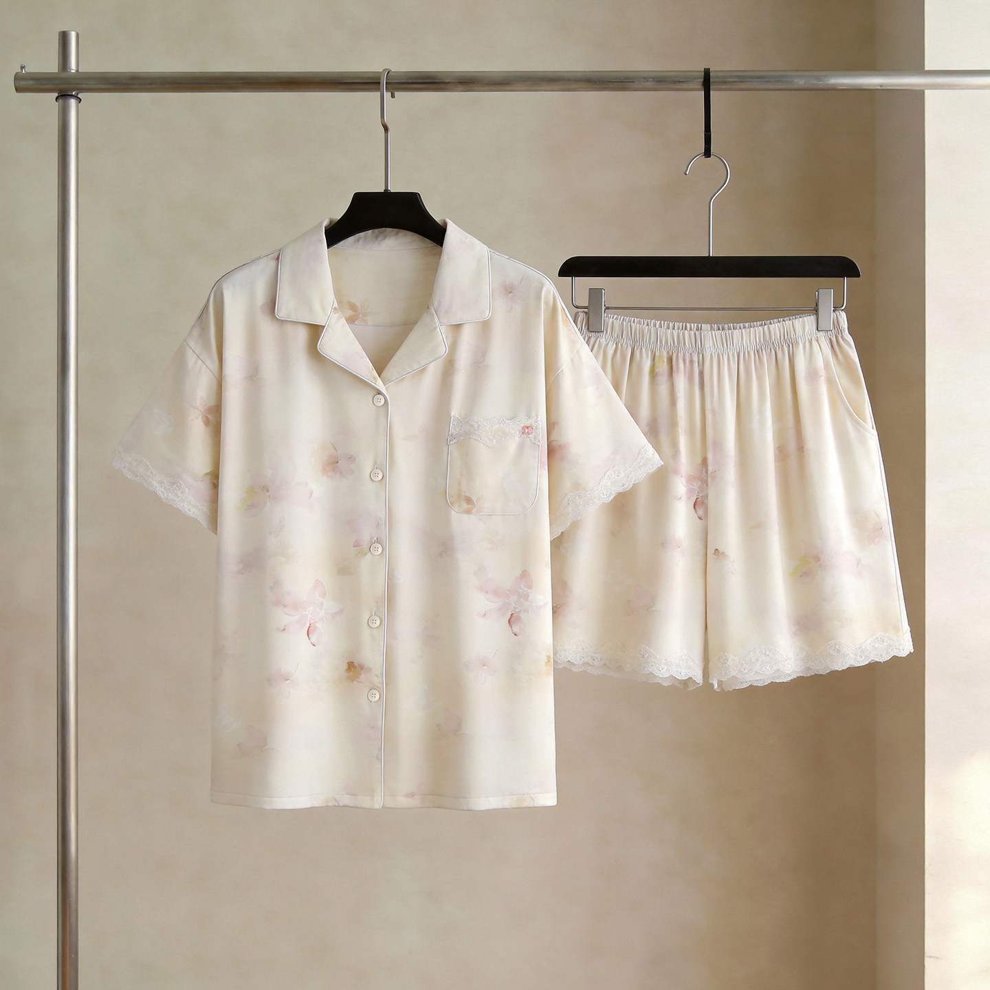 SLEEPTIGHT莫代尔睡衣女款2026新款夏季短袖短裤轻奢高级感家居服