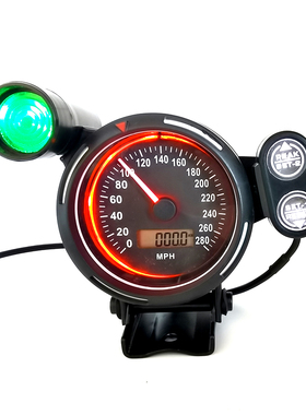 汽车改装时速表 迈速表 码表 里程表速度表通用车速表公里表80mm