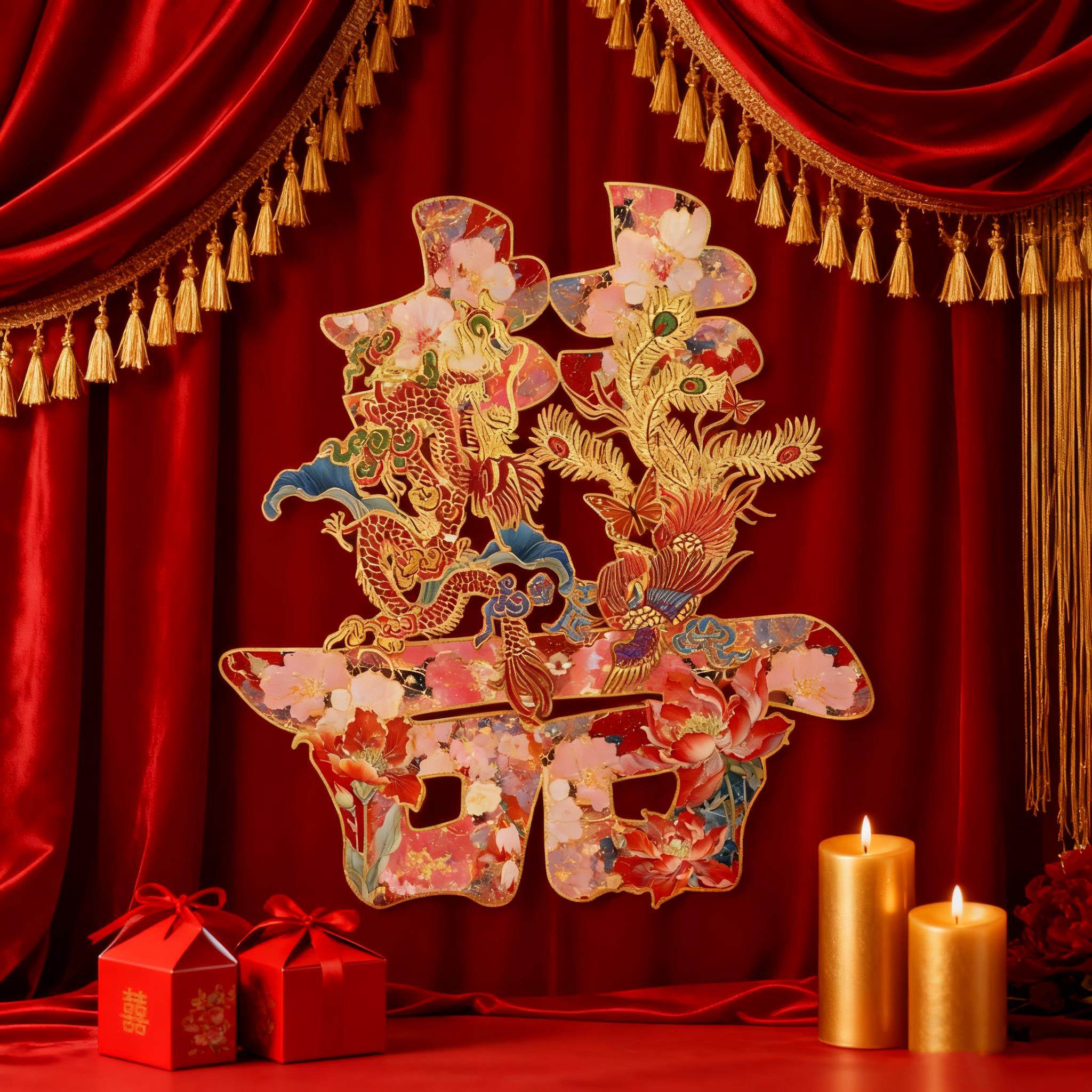 小红书热门结婚订婚-超火立体龙凤喜-独家定制婚宴KT板,节庆用品/礼品,装扮布置套餐,淘宝优惠券,粉丝福利购,淘宝优惠卷