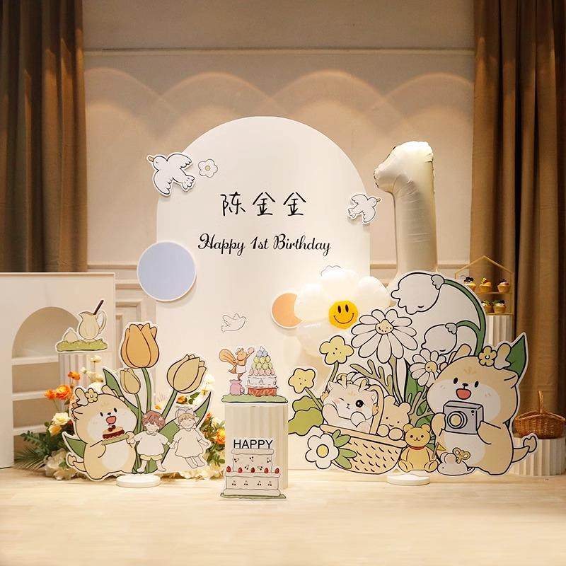 小宝清IMN新森系兔宝周岁生日布置景装饰氛围感抓周场礼kt板制背,节庆用品/礼品,装扮布置套餐,淘宝优惠券,粉丝福利购,淘宝优惠卷