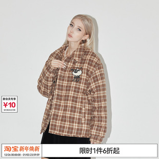 格子夹克外套潮牌男加厚秋冬上衣 REFERENCE 特惠7折 EMPTY