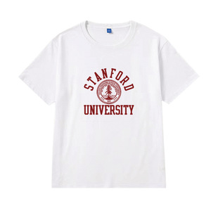 stanford university短袖衣服斯坦福大学t恤纪念品周边校服夏