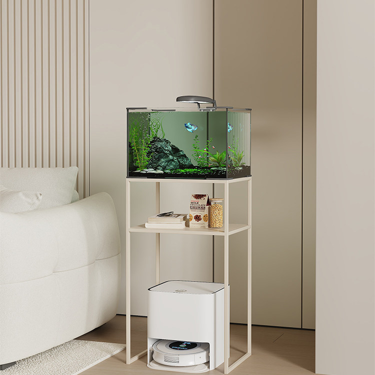 现代简约客厅饮水机双层架扫地机器人上方置物架沙发边靠墙架子