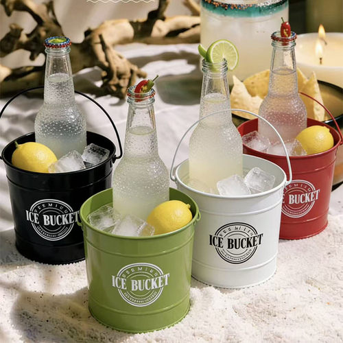 创意酒吧冰块冰粒桶小号铁桶商用